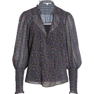 Veronica Beard Jaz Floral Blouse
